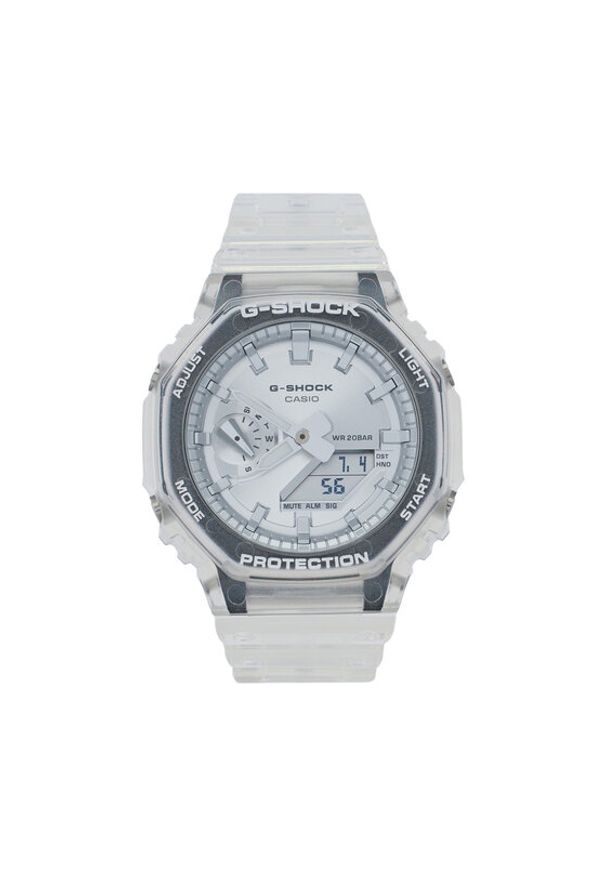 G-Shock Zegarek GA-2100BM-7A8ER Przezroczysty. Materiał: syntetyk
