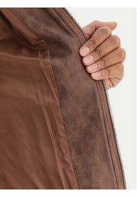 Desigual Kurtka przejściowa 26SWEW10 Brązowy Regular Fit. Kolor: brązowy. Materiał: wiskoza #5