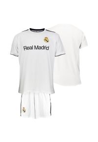 Real Madrid - Real Madryt komplet koszulka spodenki junior RM1KTK124 152 biały. Kolor: biały. Sport: piłka nożna