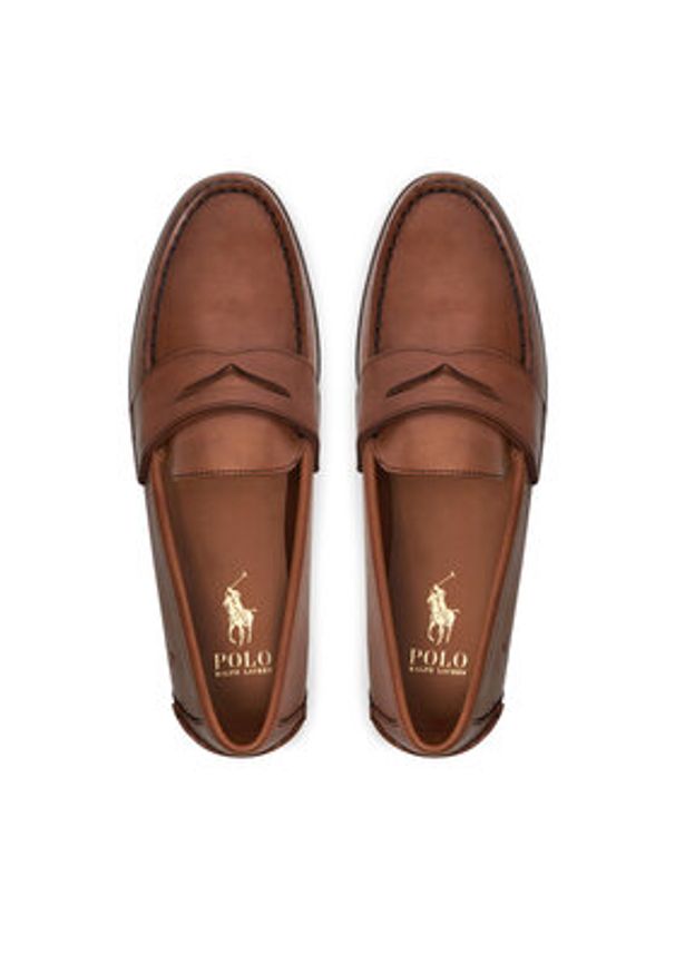 Polo Ralph Lauren Mokasyny Alston 803932221001 Brązowy. Kolor: brązowy. Materiał: skóra