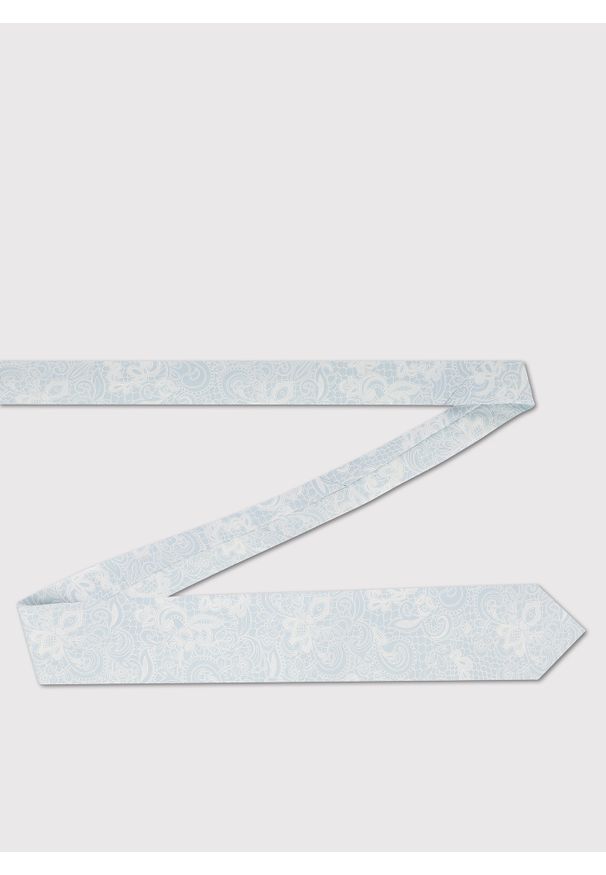 Pako Lorente - PAKO LORENTE – Jedwabny niebieski krawat męski. Okazja: na wesele, na ślub cywilny, na imprezę. Kolor: niebieski. Materiał: jedwab. Styl: elegancki