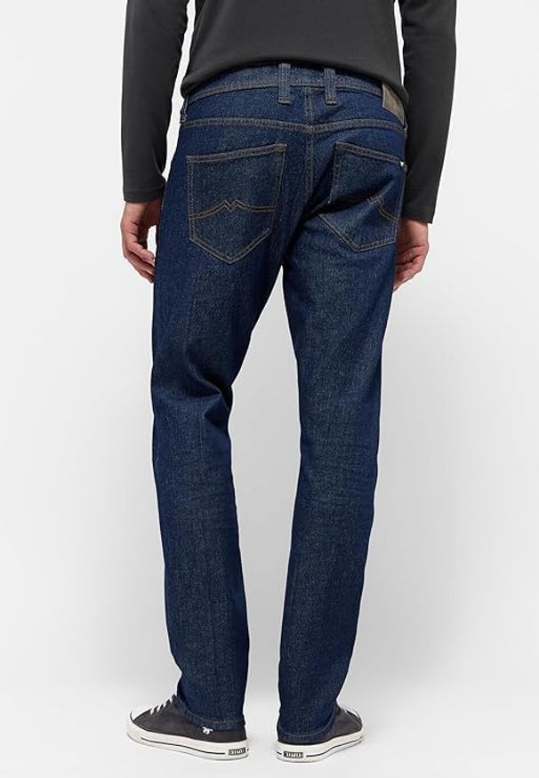 Męskie Spodnie Jeansowe Mustang Style Oregon Slim Denim Blue 1015864 5000 940