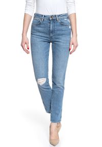 Wrangler - WRANGLER RETRO-SKINNY SPODNIE DAMSKIE VINTAGE NOISE W253WB058 112128002. Styl: retro, vintage #6