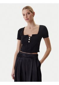 Guess Bluzka W6RP08 KCBO2 Czarny Classic Fit. Kolor: czarny. Materiał: syntetyk #1