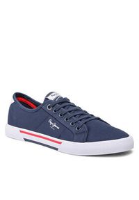 Pepe Jeans Tenisówki Brady Men Basic PMS30816 Granatowy. Kolor: niebieski. Materiał: materiał #4