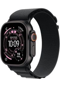 APPLE - Apple Watch Ultra 3 GPS + Cellular 49mm Black Titanium Case with Black Alpine Loop - Medium