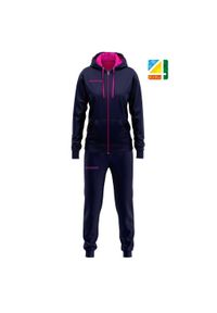 Damski komplet Givova King Cotton Terry Blue-Fuchsia XL. Kolor: fioletowy, różowy, wielokolorowy. Materiał: dresówka. Sport: piłka nożna