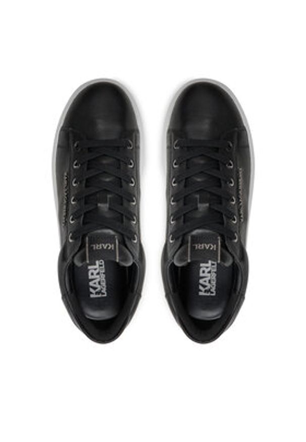 Karl Lagerfeld - KARL LAGERFELD Sneakersy KL52575N Czarny. Kolor: czarny. Materiał: skóra
