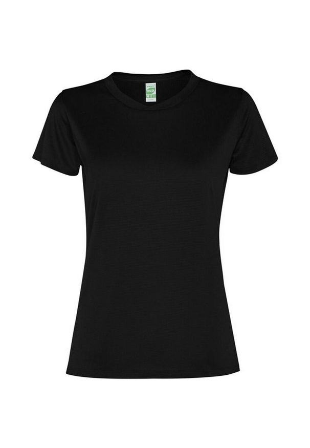 ROLY - Damska Koszulka Sportowa Z Krótkim Rękawem Slam. Kolor: czarny. Długość rękawa: krótki rękaw. Długość: krótkie. Sport: turystyka piesza