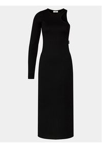 Replay Sukienka dzianinowa W9074.000.23587 Czarny Slim Fit. Kolor: czarny. Materiał: bawełna #8