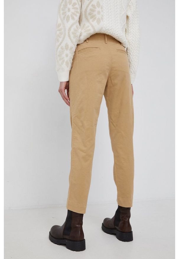 GAP - Spodnie. Okazja: na co dzień. Kolor: beżowy. Materiał: materiał. Styl: casual