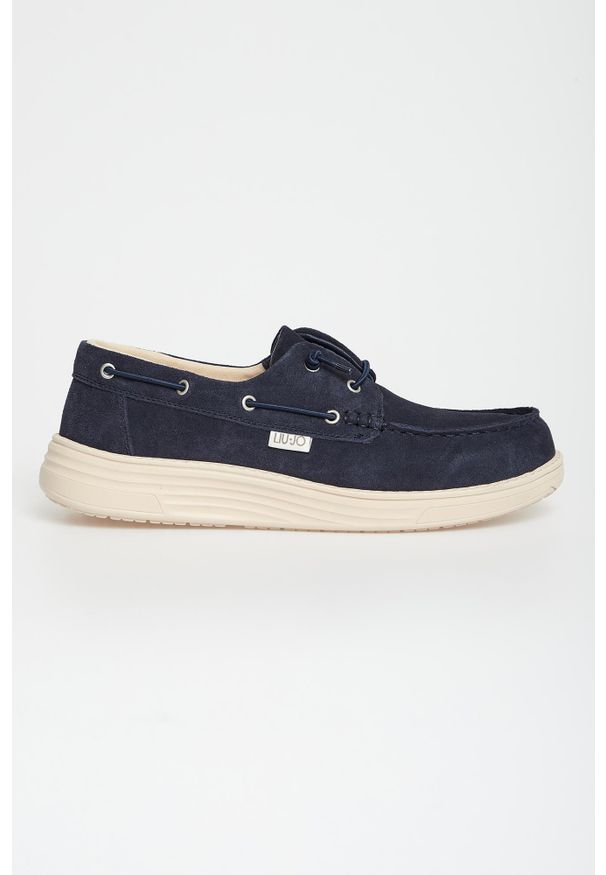 Liu Jo - Mokasyny męskie zamszowe LIU JO. Materiał: zamsz