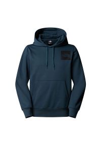 Bluza męska The North Face Fine Alpine 0A89EUBSA1 - granatowa. Okazja: na co dzień. Typ kołnierza: kaptur. Kolor: niebieski. Materiał: bawełna, materiał. Wzór: nadruk. Styl: casual #1