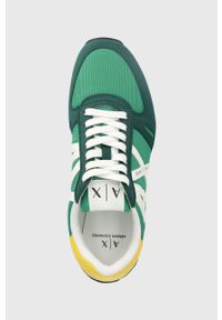 Armani Exchange sneakersy XUX017.XCC68.K725 kolor zielony. Nosek buta: okrągły. Zapięcie: sznurówki. Kolor: zielony. Materiał: guma #5