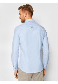 Tommy Jeans Koszula Stretch Oxford DM0DM09594 Niebieski Slim Fit. Kolor: niebieski. Materiał: bawełna #5