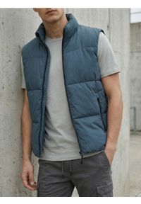 Sinsay - Bawełniana koszulka basic - szary. Kolor: szary. Materiał: bawełna