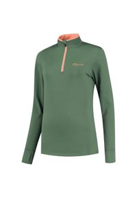 ROGELLI - Damska bluza do biegania SNAKE, khaki-koralowa. Kolor: brązowy, wielokolorowy, różowy
