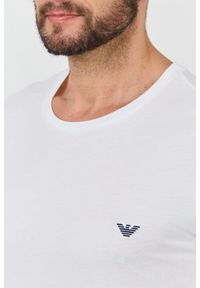 Emporio Armani - EMPORIO ARMANI Biały męski t-shirt basique, Rozmiar XL. Kolor: biały #3