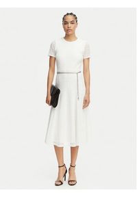 MICHAEL Michael Kors Sukienka codzienna MS683DUKS1 Biały Regular Fit. Okazja: na co dzień. Kolor: biały. Materiał: syntetyk. Typ sukienki: proste. Styl: casual #5