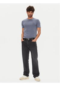 Tommy Jeans T-Shirt Jaspe DM0DM20363 Niebieski Slim Fit. Kolor: niebieski. Materiał: bawełna #5
