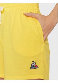 Le Coq Sportif Szorty sportowe 2220582 Żółty Regular Fit. Kolor: żółty. Materiał: bawełna, syntetyk #4