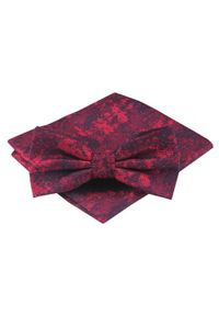Mucha Męska z Poszetką - Alties - Odcienie Czerwieni. Kolor: czerwony. Styl: sportowy, elegancki