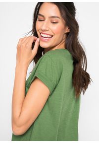 bonprix - Koszulka boxy. Kolor: zielony. Długość rękawa: krótki rękaw. Długość: krótkie #3