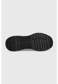 Calvin Klein Jeans sneakersy kolor czarny. Nosek buta: okrągły. Zapięcie: sznurówki. Kolor: czarny. Materiał: materiał #5