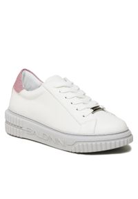 Sneakersy Baldinini D3E481T1VIGLBOPR White/Primrose. Kolor: biały. Materiał: skóra #1