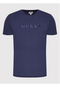 Guess T-Shirt M2BP47 K7HD0 Granatowy Regular Fit. Kolor: niebieski. Materiał: bawełna #3