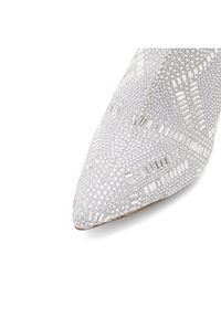 Nine West Półbuty MAJDY FF-1717 Srebrny. Kolor: srebrny. Materiał: materiał #7