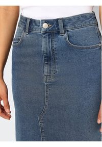 Noisy may - Noisy May Spódnica jeansowa Kath 27030286 Niebieski Regular Fit. Kolor: niebieski. Materiał: bawełna #3