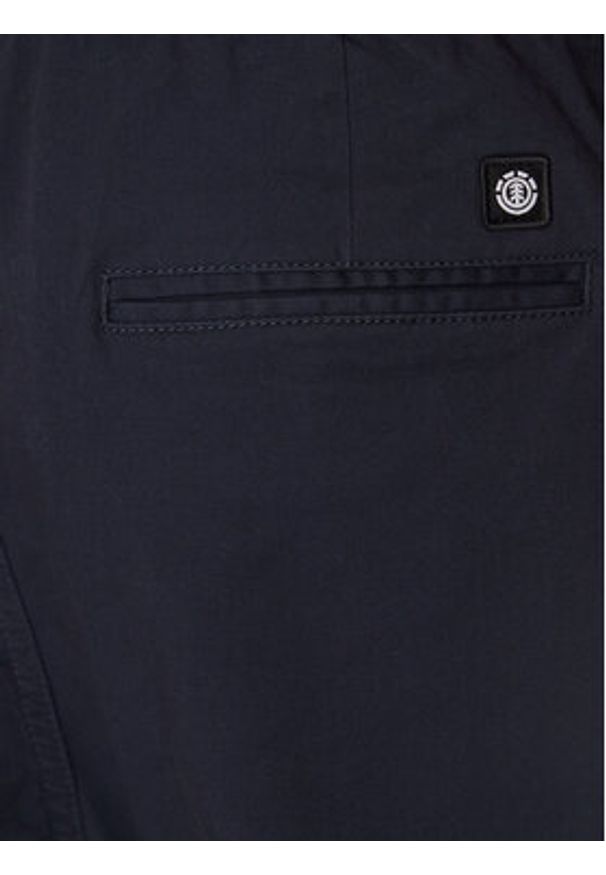 Element Spodnie materiałowe Chillin Classic ELYNP00153 Granatowy Regular Fit. Kolor: niebieski. Materiał: bawełna