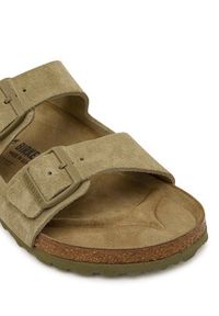Birkenstock Klapki Arizona 1031998 Khaki. Kolor: brązowy. Materiał: zamsz, skóra #6