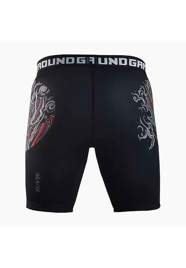 GROUND GAME - Spodenki treningowe męskie Ground Game Vale Tudo Bushido 3.0. Kolor: czarny