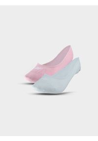 4f - 4F Skarpetki casual no-show (2-pack) damskie - multikolor 35-38. Kolor: wielokolorowy. Materiał: materiał, włókno, poliamid, bawełna
