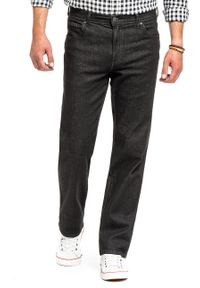 Wrangler - WRANGLER TEXAS MĘSKIE SPODNIE JEANSOWE JEANSY BLACK STROKE W121T490U