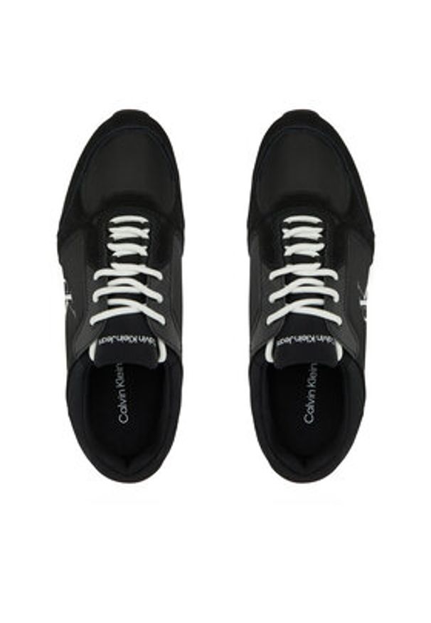 Calvin Klein Jeans Sneakersy Retro Sock Runner Mg YM0YM01152 Czarny. Kolor: czarny. Materiał: materiał