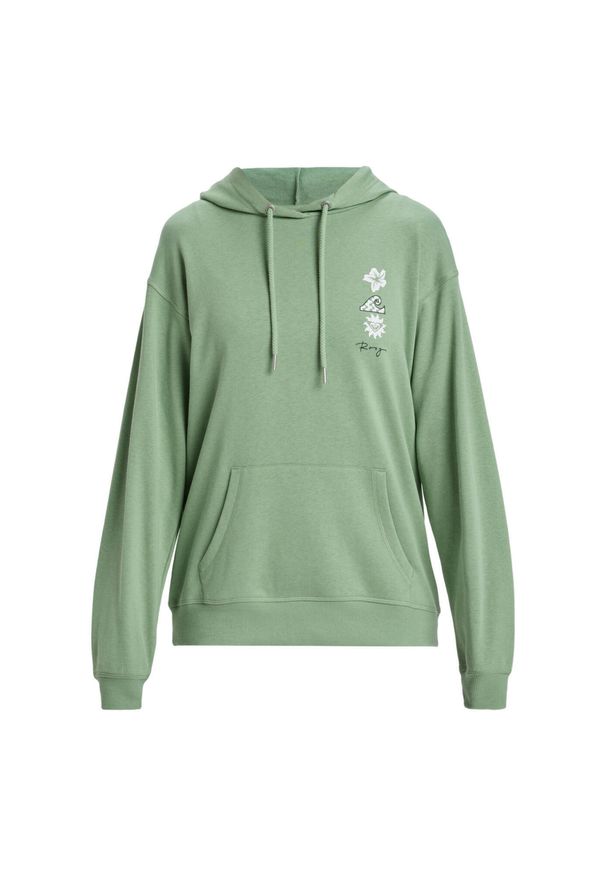 Roxy - Bluza z kapturem dla Kobiety SURF STOKED Zielony. Typ kołnierza: kaptur. Kolor: zielony. Materiał: dzianina, poliester, polar, dresówka, bawełna. Długość: długie. Sezon: zima