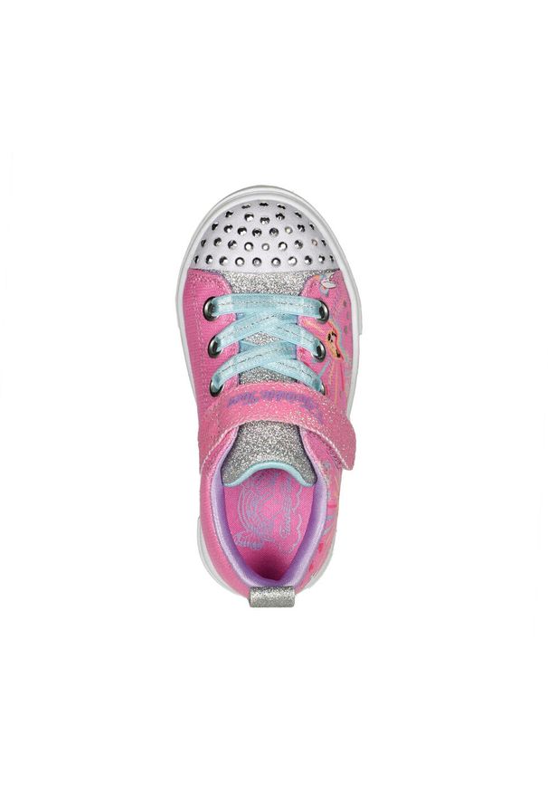 skechers - Tenisówki Skechers Model Twinkle Sparks Kolor Rose. Kolor: różowy. Materiał: syntetyk, tkanina. Model: Skechers Sport. Sport: turystyka piesza