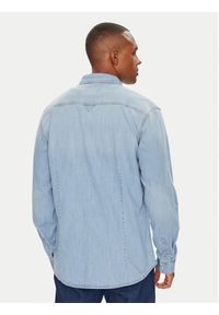 Guess Koszula jeansowa M4GH02 D3PF5 Niebieski Slim Fit. Kolor: niebieski. Materiał: bawełna