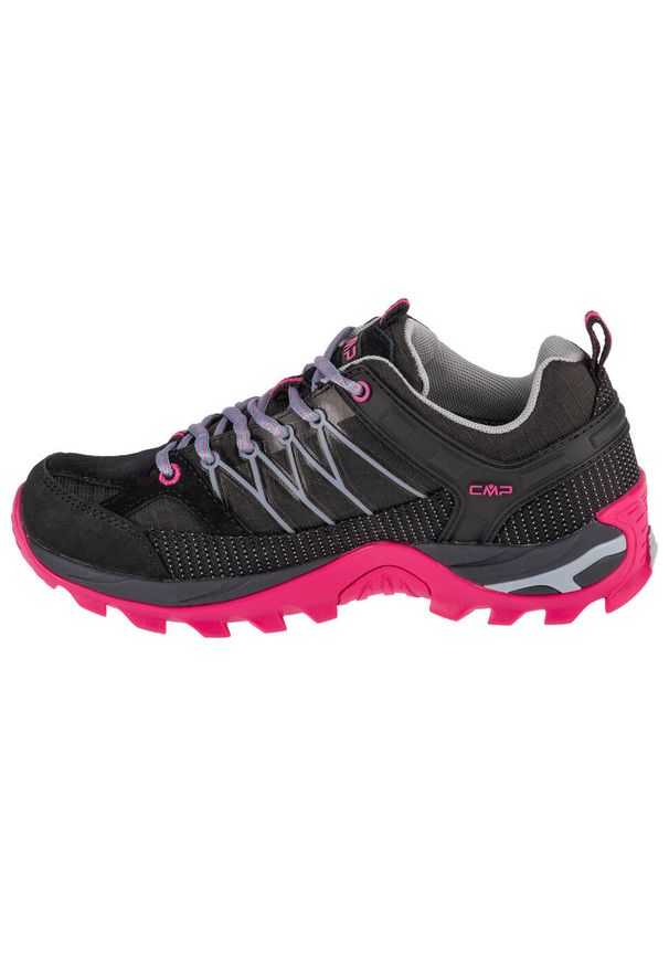 Buty trekkingowe damskie CMP 3Q5445639UR. Zapięcie: sznurówki. Kolor: czarny. Materiał: guma, skóra, tkanina, materiał, syntetyk. Szerokość cholewki: normalna