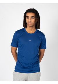 Champion T-Shirt | 218038 | Mężczyzna | Niebieski. Okazja: na co dzień. Kolor: niebieski. Materiał: poliester. Długość rękawa: krótki rękaw. Wzór: nadruk. Styl: casual, klasyczny #3