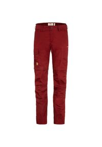 Fjällräven - Spodnie trekkingowe damskie Fjallraven Karla Pro Zip-off Trousers. Kolor: czerwony