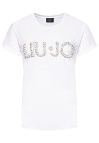Liu Jo T-Shirt CA1236 J9135 Biały Regular Fit. Kolor: biały. Materiał: bawełna #3