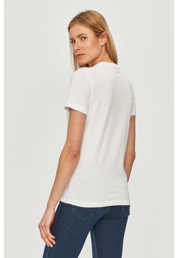 Lee - T-shirt. Okazja: na co dzień. Kolor: biały. Wzór: nadruk. Styl: casual