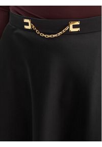 Elisabetta Franchi Spódnica midi GO-156-61E2-V320 Czarny Regular Fit. Kolor: czarny. Materiał: syntetyk #2