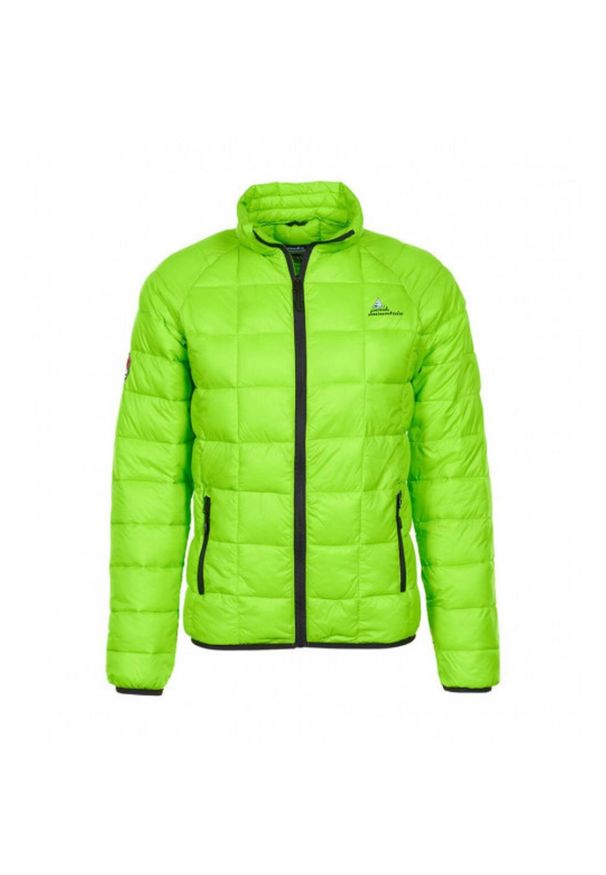 PEAK MOUNTAIN - Kurtka narciarska dla dzieci Peak Mountain. Kolor: zielony. Materiał: puch. Styl: sportowy