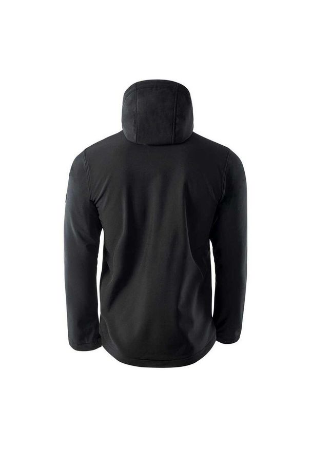 Elbrus - Męska Kurtka Soft Shell Iver. Kolor: czarny, pomarańczowy, wielokolorowy, szary. Materiał: softshell. Sport: turystyka piesza