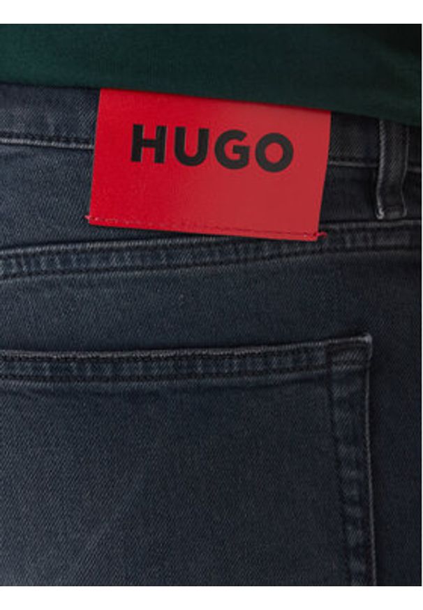Hugo - HUGO Jeansy 50556055 Granatowy Extra Slim Fit. Kolor: niebieski